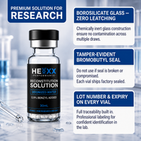 Helixx Bacteriostatic Water - 30mL Research Vials